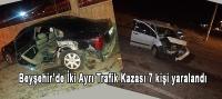 Beyşehir’de Trafik Kazaları: 7 Yaralı