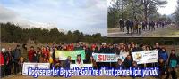 Doğaseverler Beyşehir Gölü’ne dikkat çekmek için yürüdü