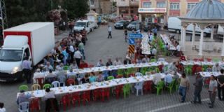 Yeşildağda İftar sofrası kuruldu