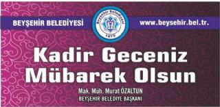 Başkan Özaltunun Kadir Gecesi mesajı