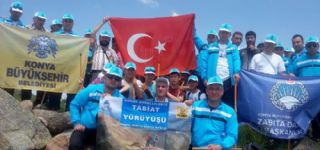 Görme Engelliler Gevele Dağına Tırmandı