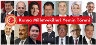 Konya milletvekilleri yemin töreni