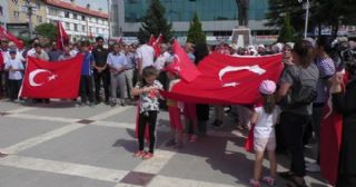 Beyşehir'de terör lanetlendi.