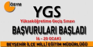 2016 YGS Başvuruları Başladı