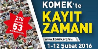 KOMEK Kayıtları 1-12 Şubat Arası Alınacak