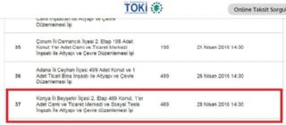 Beyşehir 2. Etap Toki İhalesi 28 Nisan'da