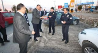 Özaltun; Emniyet Mensuplarını Ziyaret Etti