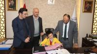 Başkan Özaltun, Toprak’ı Makamında Ağırladı