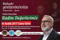 Yazar Bahadır Yenişehirlioğlu Beyşehir ve Hüyük’e Geliyor