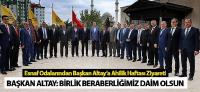 Esnaf Odalarından Başkan Altay’a Ahilik Haftası Ziyareti