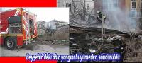 Beyşehir’deki ahır yangını büyümeden söndürüldü