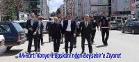 AK Parti Konya İl Başkanı Fatih Özgökçen’den Beyşehir’e Ziyaret