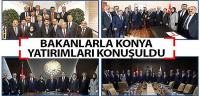 Bakanlarla Konya Yatırımları Konuşuldu