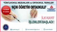 Açık Öğretim Ortaokulu Kayıtları Başladı