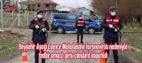Beyşehir Aşağı Esence Mahallesine tedbir amaçlı giriş-çıkışlara kapatıldı