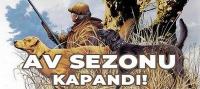 Kara Av Sezonu Kapandı