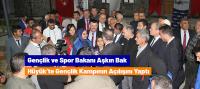 Gençlik ve Spor Bakanı Aşkın Bak, Hüyük’te gençlik kampının açılışını yaptı