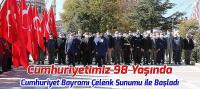 Cumhuriyet Bayramı Çelenk Sunma Töreni İle Başladı