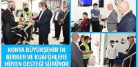 Konya Büyükşehir’in Berber ve Kuaförlere Hijyen Desteği Sürüyor