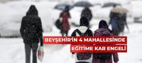 4 Mahalle'de Eğitime Ara Verildi