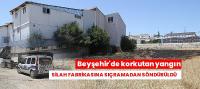 Beyşehir'de korkutan yangın