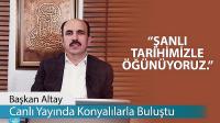 Başkan Altay, Canlı Yayında Konyalılarla Buluştu