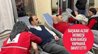 Başkan Altay Herkesi Kan Bağışı Yapmaya Davet Etti