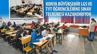 Konya Büyükşehir LGS ve TYT Öğrencilerine Sınav Tecrübesi Kazandırıyor