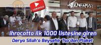 İhracaat rekortmeni Derya Silah'a plaket