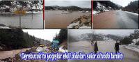Derebucak’ta yağışlar ekili alanları sular altında bıraktı