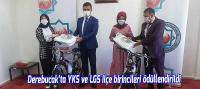 Derebucak’ta YKS ve LGS ilçe birincileri ödüllendirildi
