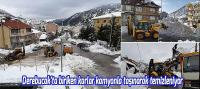 Derebucak'ta ki karlar kamyonlarla taşınıyor