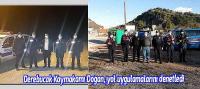 Derebucak Kaymakamı Doğan, yol uygulamalarını denetledi