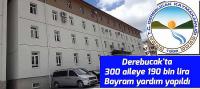 Derebucak'ta 300 aileye 190 bin lira yardım yapıldı