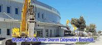 Beyşehir Devlet Hastanesi Bahçesinde Zemin Onarım Çalışmaları Başlatıldı