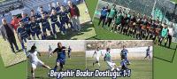 Futbolda Beyşehir-Bozkır dostluğu: 1-1