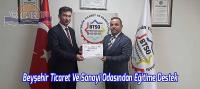 Beyşehir Ticaret Ve Sanayi Odasından Eğitime Destek