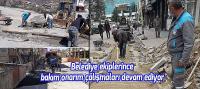 Belediye ekiplerince bakım onarım çalışmaları devam ediyor