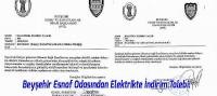 Beyşehirli Esnaf Odasından Elektrikte İndirim Talebi!