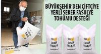 Büyükşehir’den Çiftçiye Yerli Şeker Fasulye Tohumu Desteği