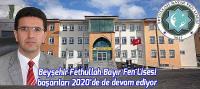 Beyşehir Fethullah Bayır Fen Lisesibaşarıları 2020’de de devam ediyor