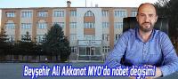 Beyşehir Ali Akkanat MYO’da Nöbet Değişimi