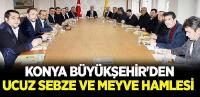 Konya Büyükşehir’den Ucuz Sebze ve Meyve Hamlesi