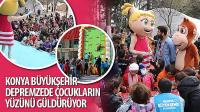 Konya Büyükşehir Depremzede Çocukların Yüzünü Güldürüyor
