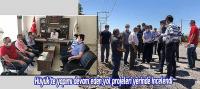 Hüyük’te yapımı devam eden yol projeleri yerinde incelendi