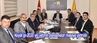 Hüyük’ün 2020 yılı yatırım planlamaları masaya yatırıldı