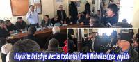 Hüyük’te belediye meclis toplantısı Kıreli Mahallesi’nde yapıldı