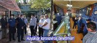 Hüyük’de koronavirüs denetimleri