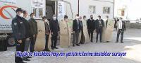 Hüyük’te küçükbaş hayvan yetiştiricilerine destekler sürüyor