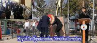 Hüyük’te öğretmenler günü kutlandı